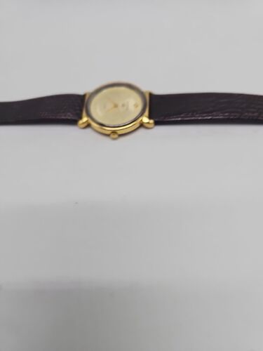 Vintage Women's Gucci Gold Tone Leather Quartz Watch Authentic - Picture 3 of 7