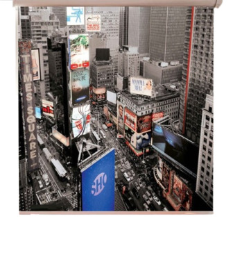 Easyfix Digi Rollo New York Times Square 100x160cm ohne Bohren digital bedruckt