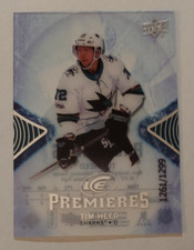 Tim Heed (Sharks) 2017-18 UD Ice Premieres ROOKIE card (only 1299 made)