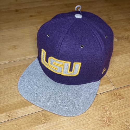 Zephyr LSU Tigers Purple Gray Louisiana State Wool Snapback Hat NCAA VG