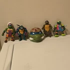 LOT OF 5 Vintage Teenage Mutant Ninja Turtle Playmates Mirage TMNT 80s 90s Toys