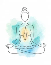 Digital Minimalist Line Art Woman Portrait - Modern Abstract Wall Art Print