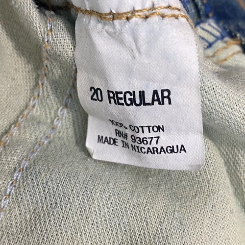 Arizona Jean Co Straight Fit Boys Jeans Size 20 Blue Denim Medium Wash - Picture 4 of 6