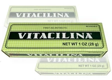 VITACILINA FIRST AID Antibiotic Ointment Cream Skin Cut Burn Infection 1oz. USA