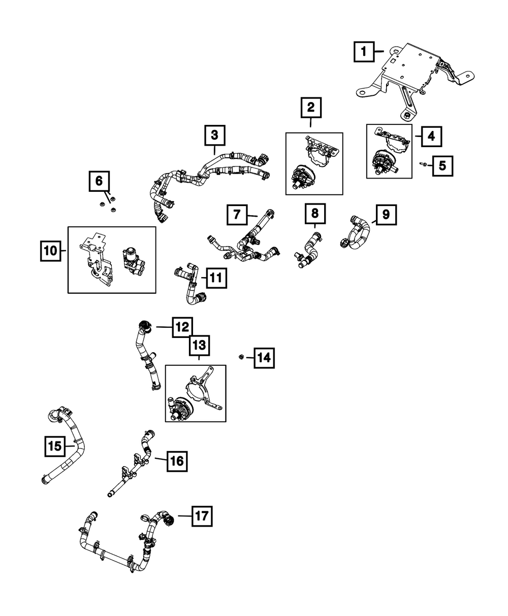 Genuine Mopar Heater Supply Hose And Tube 68401125AC