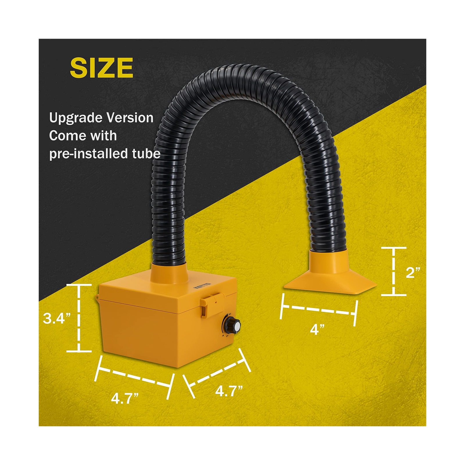 KOTTO Strong Suction Hose Fume Smoke Absorber for Soldering, Electric