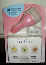 SCHICK INTUITION Razor Variety Pack 14 Refill Cartridges Razor Handle LEMON ALOE