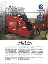 New Holland Model 60 Forage Blowers Sales Brochure Spec Sheet No. 31006011 29610