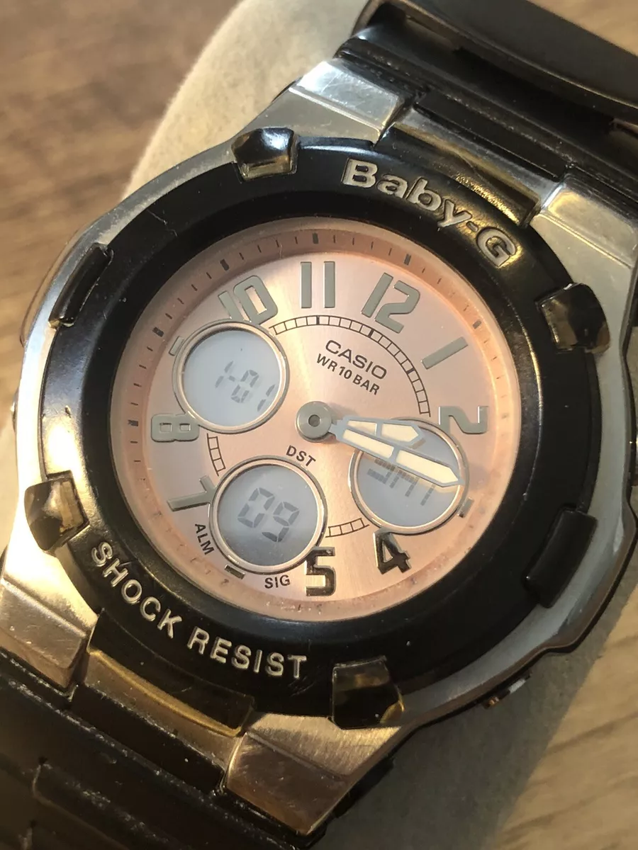 RARE! Casio Baby-G Shock BGA-110 (5001) Rose/Black Women's Watch