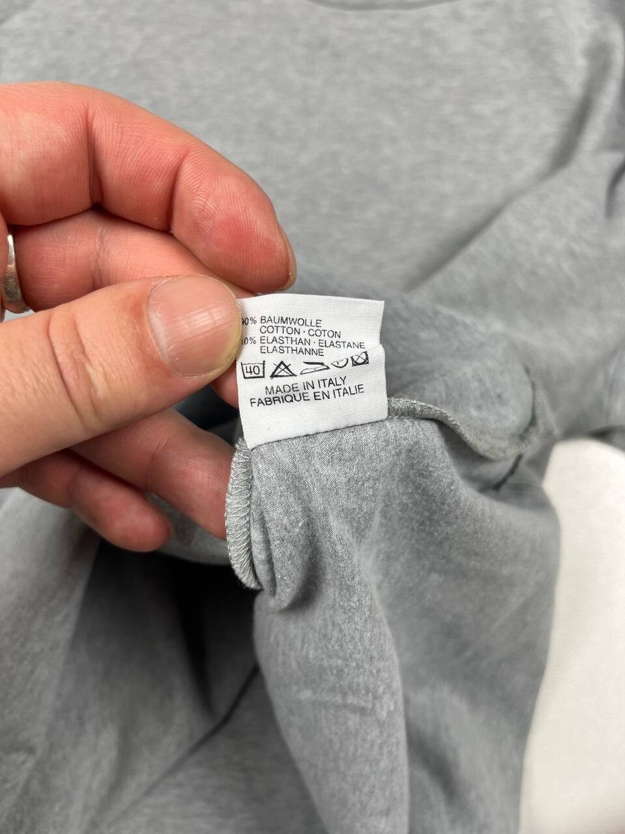 90's JIL SANDER Elastic Plain Tee T-Shirt Grey | eBay