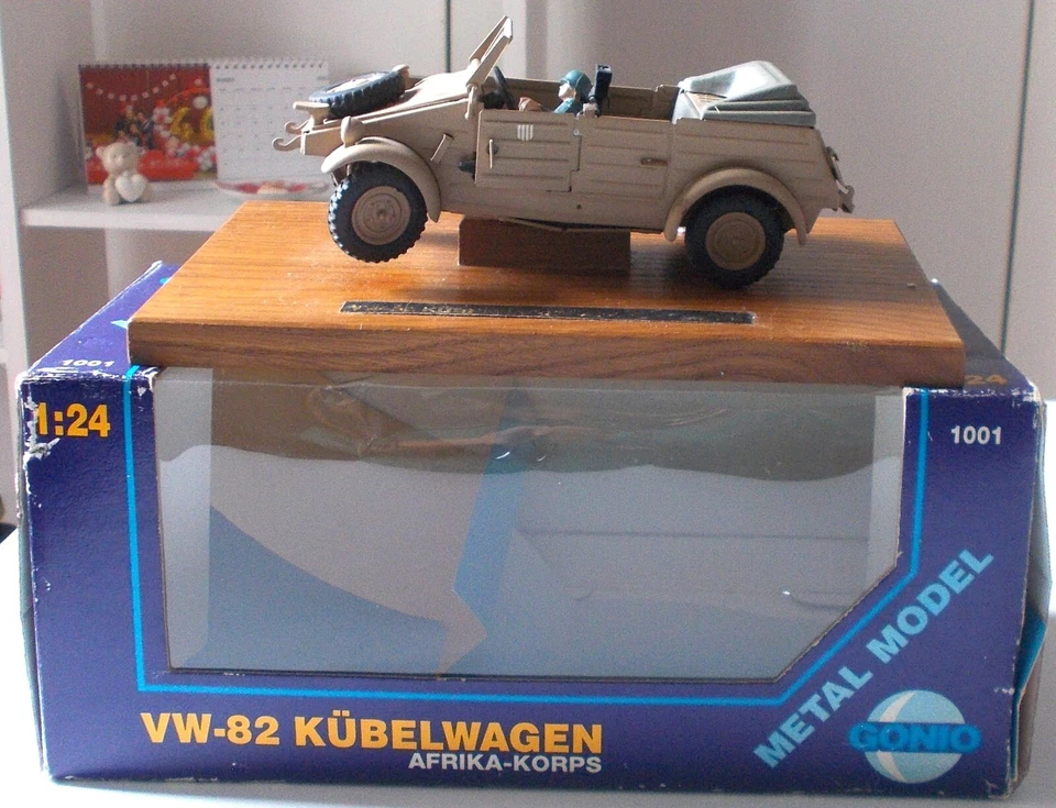 GONIO TYPE 82 KUBELWAGEN AFRICA  1/24 NO POLITOYS, MERCURY, DINKY,  CORGY - Immagine 2 di 4