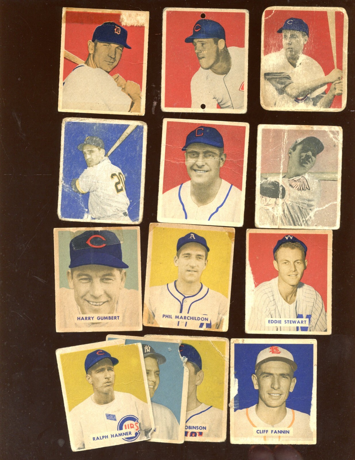 1949 Bowman Baseball Card Lot 13 Different eBay