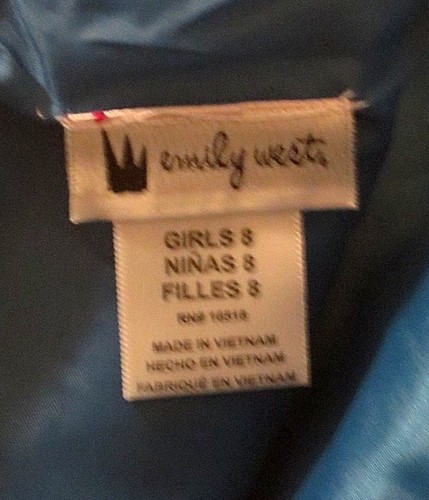 Emily West Girls Sequin Rose Ruffled Dress Turquoise Asst. Sizes Brand New w/Tag - Picture 20 of 32