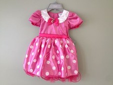 NWT Disney store Minnie Mouse Costume Dress 5/6 Girls pink polka dots