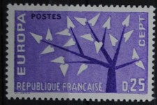 1962 FRANCE TIMBRE Y & T N° 1358 Neuf * * SANS CHARNIERE (MNH)
