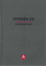 Citroen ZX Owners Manual 1995 1996 Owners Manual Saloon + Breaking BA