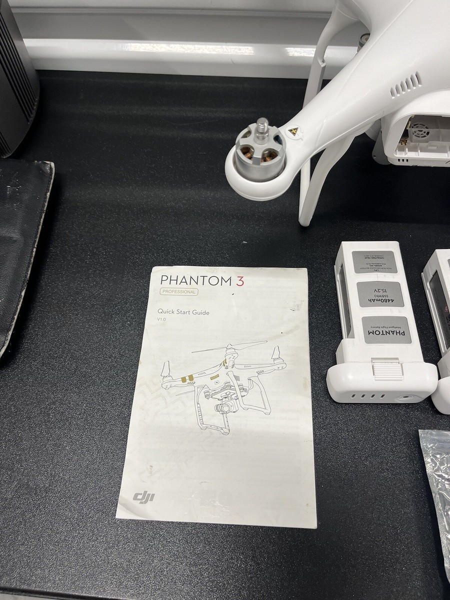 DJI Phantom 3 Professional Drone - White READ DESCRIPTION