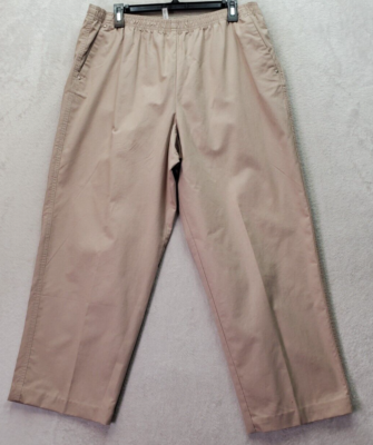 【直営・関税送料込】Cropped cotton pants Hasting & Smith Cropped Pants Women Large Tan Cotton Slash
