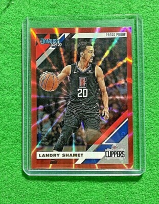 LANDRY SHAMET LAZER PRIZM RED PRESS PROOF CARD SP#/99 CLIPPERS 2019-20 DONRUSS 