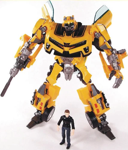 FIGURA DE ACCIÓN TRANSFORMERS ROTF BUMBLEBEE ALIANZA HUMANA ROBOT COCHE SAM WITWICKY - Imagen 3 de 11