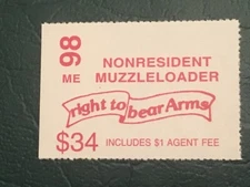 ICOLLECTZONE  US Maine 1998 Muzzleloader Non-Resident  Stamp VF NH