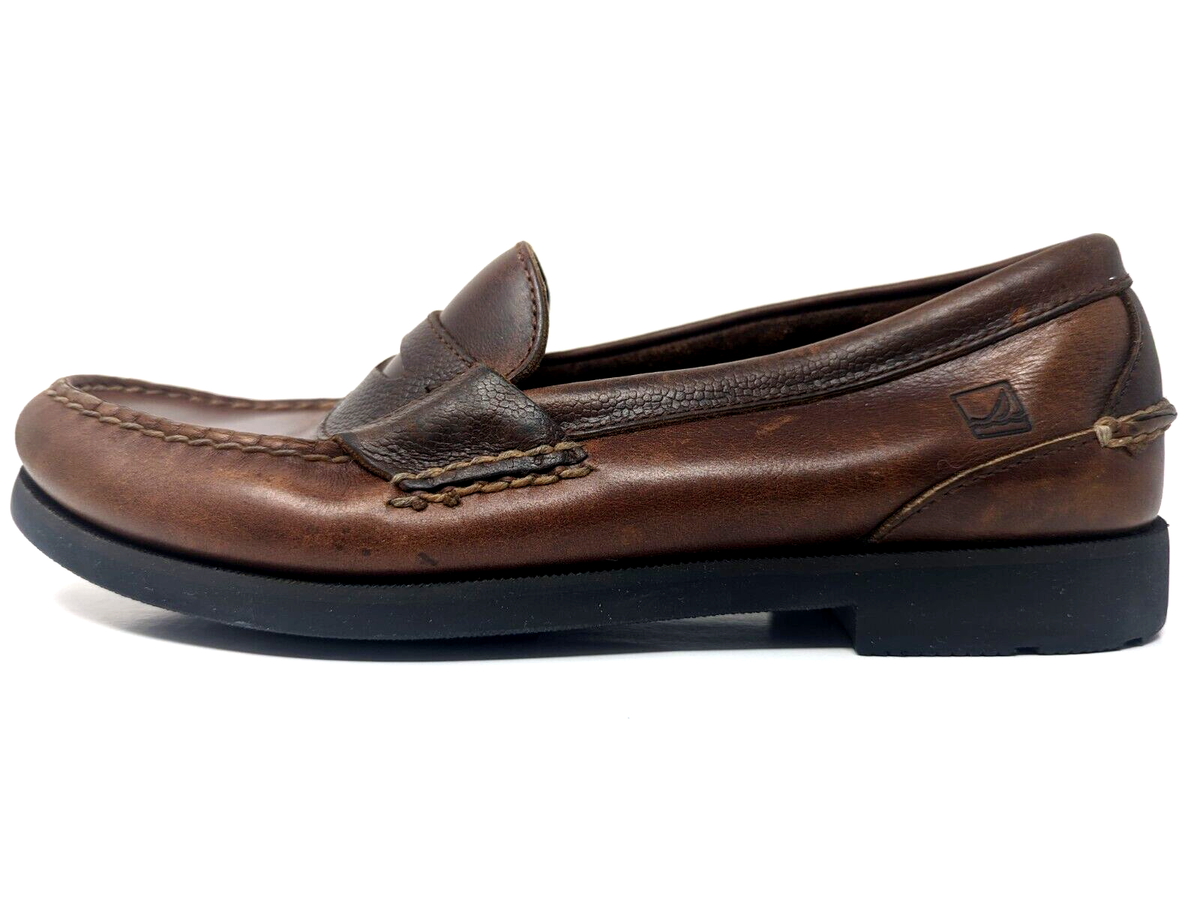 Sperry Top Sider Westlands Penny Loafers Mens 9M Brown Leather