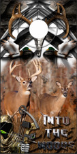 Buck Reaper Hunter Camo Cornhole Wrap Bag Toss Skin Decal Sticker