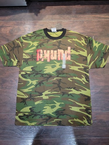 Vtg 2003 MTV Punk’d Logo Promo Camo T-Shirt XL TV Show USA Deadstock NWT - Picture 2 of 6