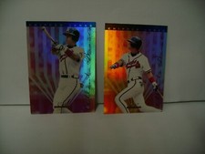 CHIPPER JONES   1995 LEAF LIMITED SILVER & GOLD LOT #78 #22