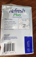 REFRESH Plus Lubricant Eye Drops Single-Use Containers 100 Each  0.4 ML  