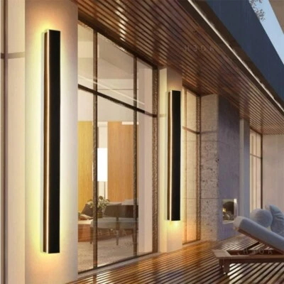 LED Outdoor Lange Wandleuchte Lampe Führte Wand Licht Villa Außenleuchte IP65 - Bild 1 von 4
