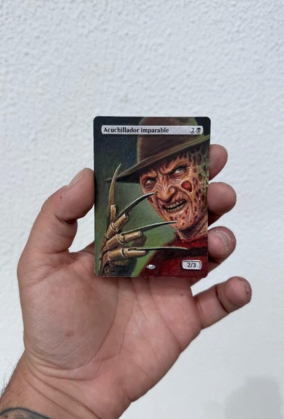 Freddy Krueger Alter - MTG Alter- Handmade Painted By Pol Art