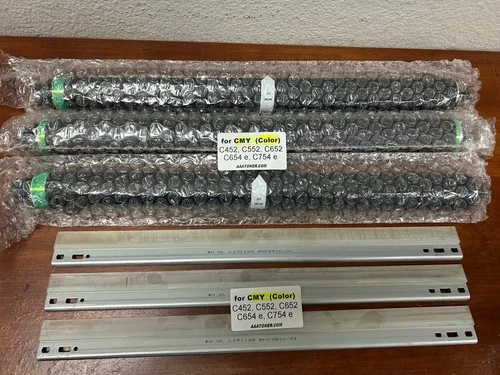 3 Color Drum Repair + 3 Blade for Bizhub C452, C552, C652, C654 e, C754 e Refill