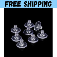 Rubber Earring Backs,100PCS Soft Clear Earring Backs Replacements for Droopy