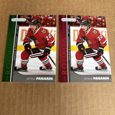 2014 UD Parkhurst Rookies Artemi Panarin RC #PR-10 GREEN & RED Card Hockey (f5)