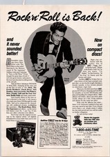Time-Life Music Chuck Berry Rock n Roll Magazine Ad 1986 Print Vintage Music
