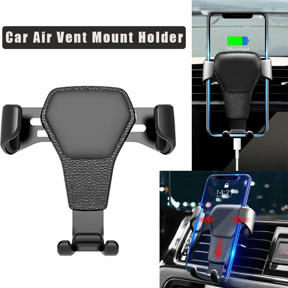 Gravity Car Air Vent Mount Halterung Ständer für iPhone Android Handy Auto - Bild 1 von 4