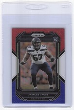 2022 Panini Prizm Charles Cross Red White and Blue #368 Rookie
