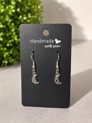 Ohrringe, Schmuck, Modeschmuck, Mond, Handgefertigt Hänger, Ohrringe, Handmade