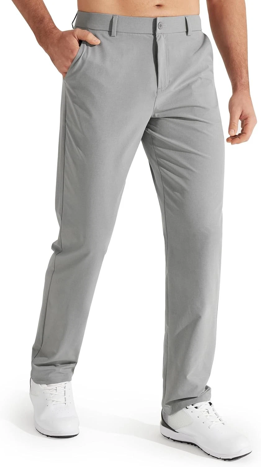 Libin Mens Golf Pants Stretch Work Dress Pants 30"/32"/34" Quick Dry Lightweight