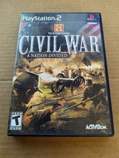 Civil War A Nation Divided PS2 Complete CIB Registration Card Intact
