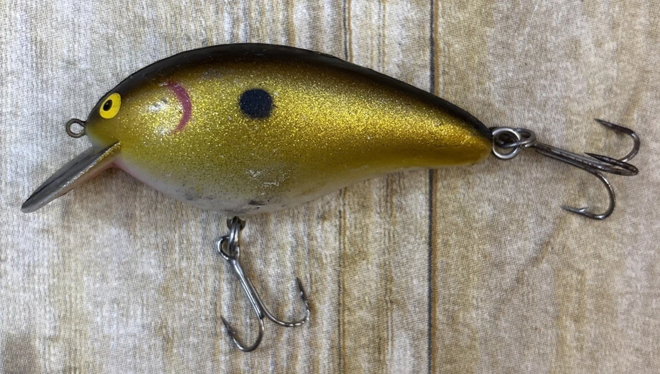 Vintage Cotton Cordell Big O Black Back 8000 Series 3" Body Fishing Lure - Image 2 of 4