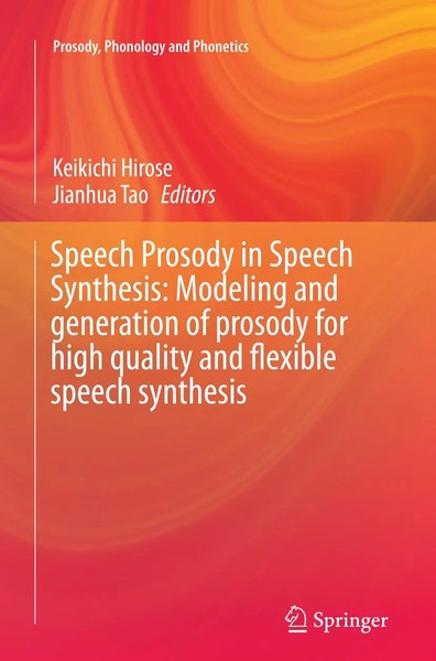 Speech Prosody In Speech Synthesis: Modeling and Generation Of Prosody For...-image