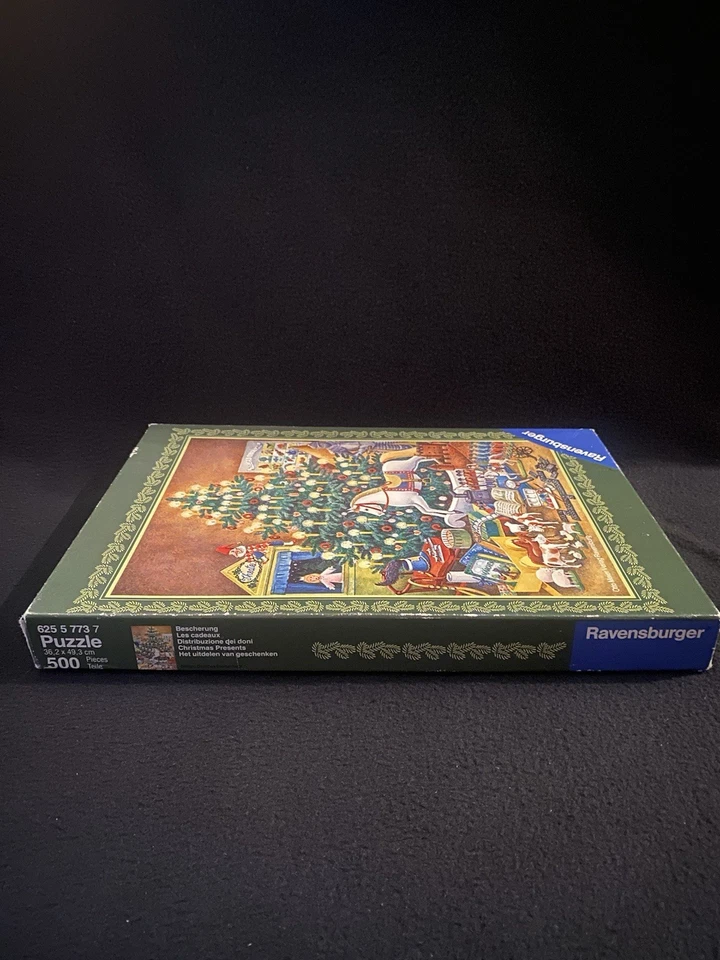 Vintage Ravensburger Christmas Presents 500 Piece Puzzle 1981  Pre-Owned - Image 4 of 4