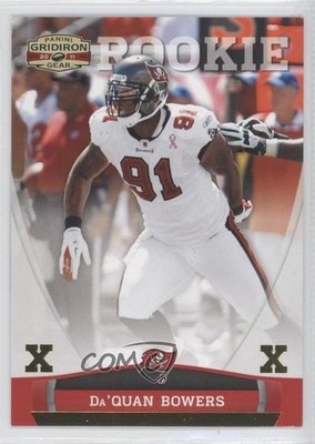 2011 Panini Gridiron Gear Rookie Gold X's 34/100 Da'Quan Bowers #166 0f3