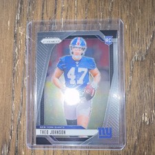 Panini Prizm 2024 Theo Johnson Rookie #390 New York Giants Football Card
