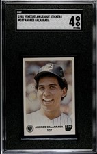  ANDRES GALARRAGA 1981 Venezuelan True Rookie League Stickers SGC 4