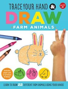 Trace Your Hand  Draw: Farm Animals: Learn to draw 22 d... | Buch | Zustand gut