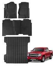 Truck Floor Mats Fit For Chevy Silverado For Gmc Sierra 1500 Crew Cab 2014-2018 Truck Floor Mats Fit For Chevy Silverado For Gmc Sierra 1500 Crew Cab 2014-2018