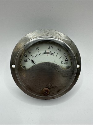 H&B Einbau Amperemeter Strommessgerät 0-50A | 80mm | T=50mm